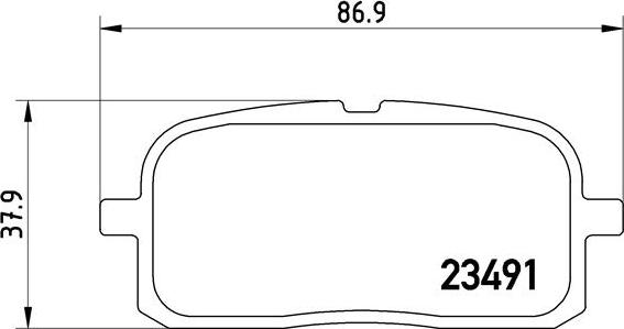 Brembo P 83 116 - Тормозные колодки, дисковые, комплект autospares.lv