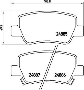 Brembo P 83 112 - Тормозные колодки, дисковые, комплект autospares.lv