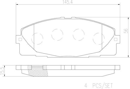 Brembo P83139N - Тормозные колодки, дисковые, комплект autospares.lv