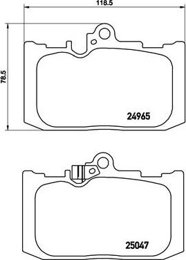 Brembo P 83 131 - Тормозные колодки, дисковые, комплект autospares.lv