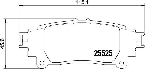 Brembo P 83 132 - Тормозные колодки, дисковые, комплект autospares.lv