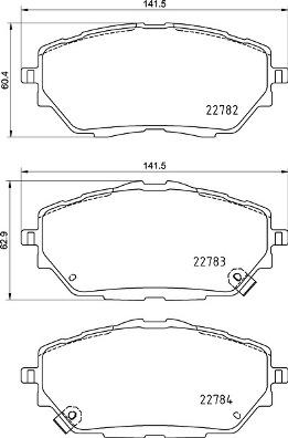 Brembo P 83 171 - Тормозные колодки, дисковые, комплект autospares.lv