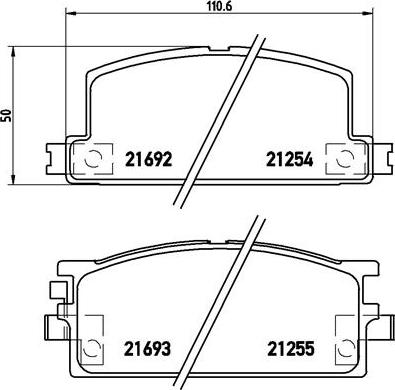 Brembo P 34 001 - Тормозные колодки, дисковые, комплект autospares.lv