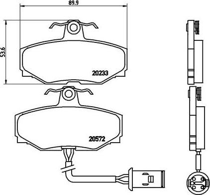 Brembo P 36 006 - Тормозные колодки, дисковые, комплект autospares.lv