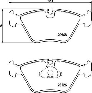 Brembo P 36 007 - Тормозные колодки, дисковые, комплект autospares.lv