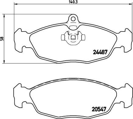 Brembo P 36 017 - Тормозные колодки, дисковые, комплект autospares.lv