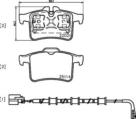 Brembo P 36 034 - Тормозные колодки, дисковые, комплект autospares.lv