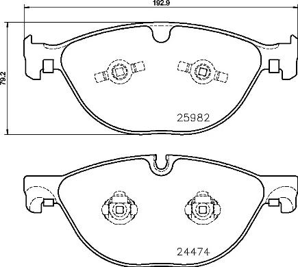 Brembo P 36 029 - Тормозные колодки, дисковые, комплект autospares.lv