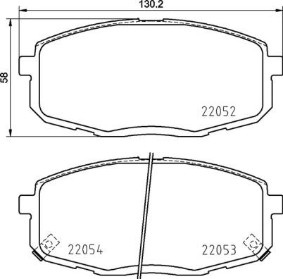 Brembo P 30 099 - Тормозные колодки, дисковые, комплект autospares.lv