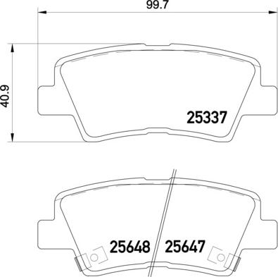 Brembo P 30 054 - Тормозные колодки, дисковые, комплект autospares.lv