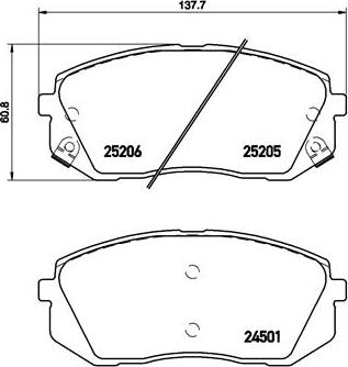 Valeo 9011089 - Тормозные колодки, дисковые, комплект autospares.lv