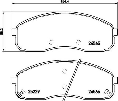 Brembo P 30 058 - Тормозные колодки, дисковые, комплект autospares.lv