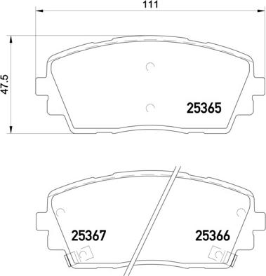 Brembo P 30 053 - Тормозные колодки, дисковые, комплект autospares.lv