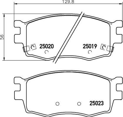 Brembo P 30 069 - Тормозные колодки, дисковые, комплект autospares.lv