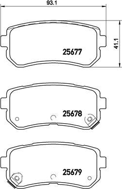 Brembo P 30 068 - Тормозные колодки, дисковые, комплект autospares.lv