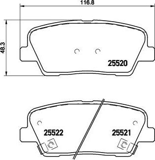 Brembo P 30 063 - Тормозные колодки, дисковые, комплект autospares.lv