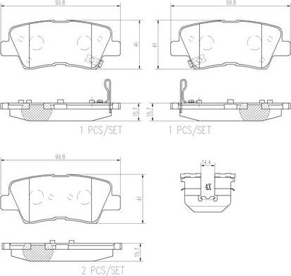 Brembo P30067N - Тормозные колодки, дисковые, комплект autospares.lv