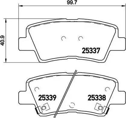 Koreastar KBPK-105 - Тормозные колодки, дисковые, комплект autospares.lv