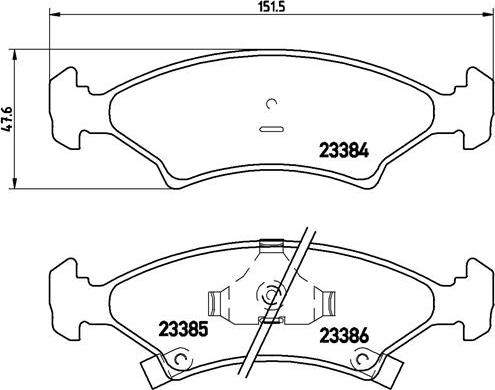 Brembo P 30 009 - Тормозные колодки, дисковые, комплект autospares.lv