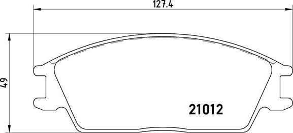 Brembo P 30 001 - Тормозные колодки, дисковые, комплект autospares.lv