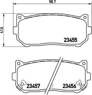 Brembo P 30 008 - Тормозные колодки, дисковые, комплект autospares.lv