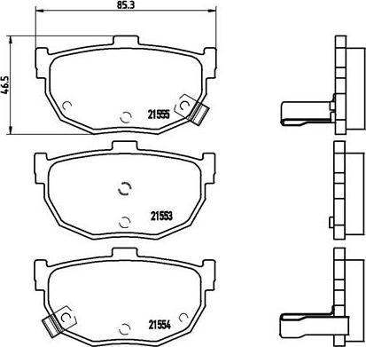 Brembo P 30 003 - Тормозные колодки, дисковые, комплект autospares.lv