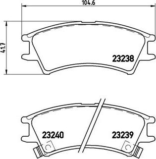 Brembo P 30 011 - Тормозные колодки, дисковые, комплект autospares.lv