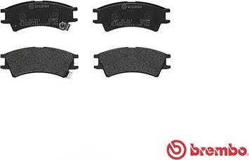 Brembo P 30 011 - Тормозные колодки, дисковые, комплект autospares.lv