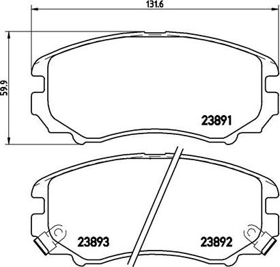 Brembo P 30 018X - Тормозные колодки, дисковые, комплект autospares.lv