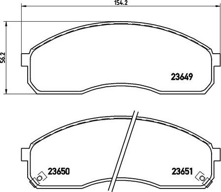 Brembo P 30 012 - Тормозные колодки, дисковые, комплект autospares.lv