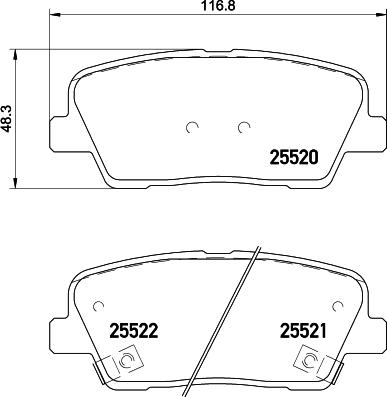 Brembo P30081N - Тормозные колодки, дисковые, комплект autospares.lv