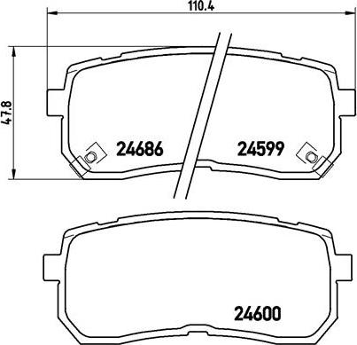 Brembo P 30 035 - Тормозные колодки, дисковые, комплект autospares.lv