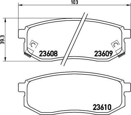 Brembo P 30 030 - Тормозные колодки, дисковые, комплект autospares.lv