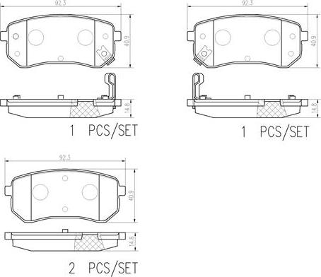 Brembo P30033N - Тормозные колодки, дисковые, комплект autospares.lv