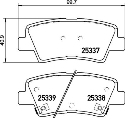 Triscan 362LP2292 - Тормозные колодки, дисковые, комплект autospares.lv