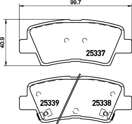 Lucas Engine Drive GDB2173 - Тормозные колодки, дисковые, комплект autospares.lv