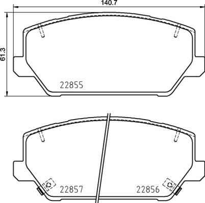 Valeo 601769 - Тормозные колодки, дисковые, комплект autospares.lv