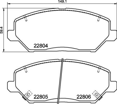 Brembo P 30 110 - Тормозные колодки, дисковые, комплект autospares.lv