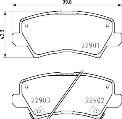 Brembo P 30 111 - Тормозные колодки, дисковые, комплект autospares.lv