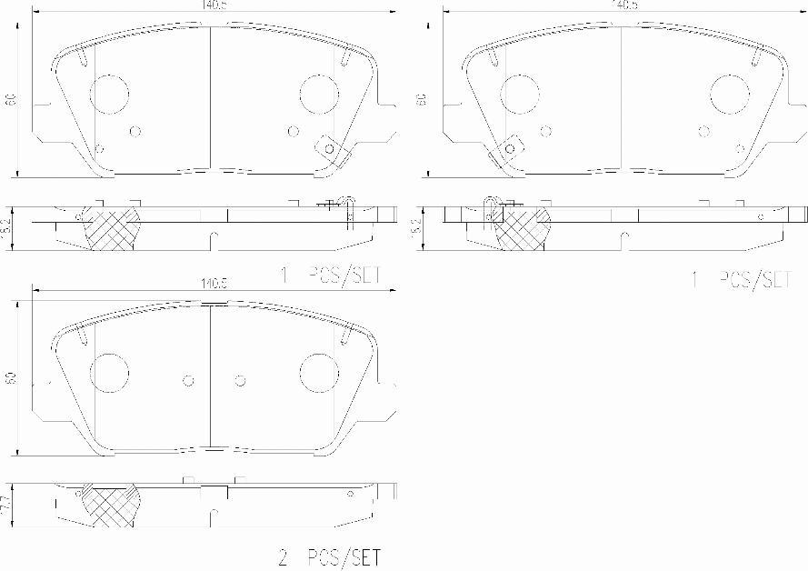 Brembo P30128N - Тормозные колодки, дисковые, комплект autospares.lv