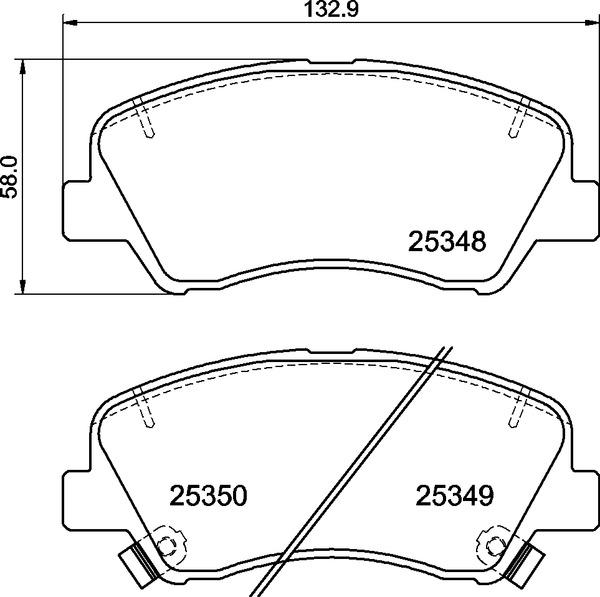 SBS 1501223467 - Тормозные колодки, дисковые, комплект autospares.lv