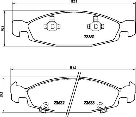 Brembo P 37 005 - Тормозные колодки, дисковые, комплект autospares.lv