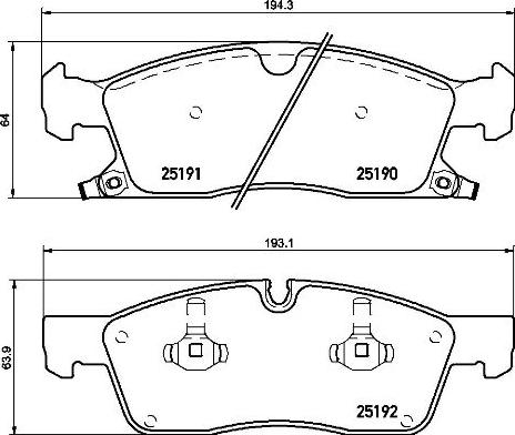 Brembo P 37 015 - Тормозные колодки, дисковые, комплект autospares.lv