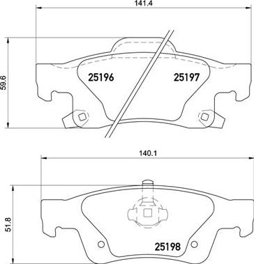 Brembo P 37 016 - Тормозные колодки, дисковые, комплект autospares.lv