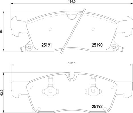 Brembo P 37 017X - Тормозные колодки, дисковые, комплект autospares.lv