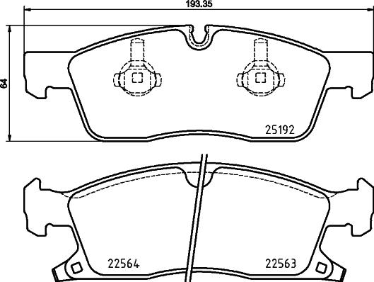 Brembo P 37 022 - Тормозные колодки, дисковые, комплект autospares.lv