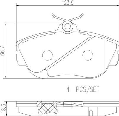 Brembo P24096N - Тормозные колодки, дисковые, комплект autospares.lv