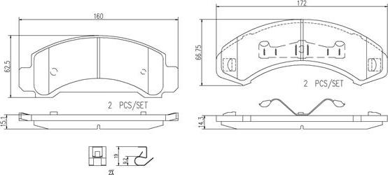 Brembo P24092N - Тормозные колодки, дисковые, комплект autospares.lv