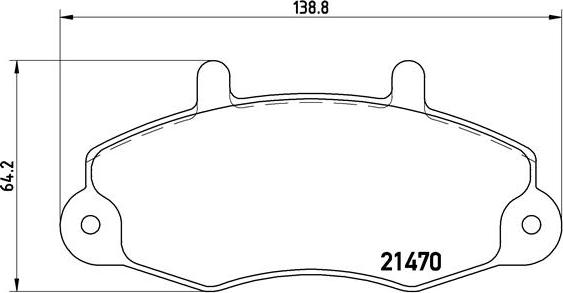 Brembo P 24 049 - Тормозные колодки, дисковые, комплект autospares.lv