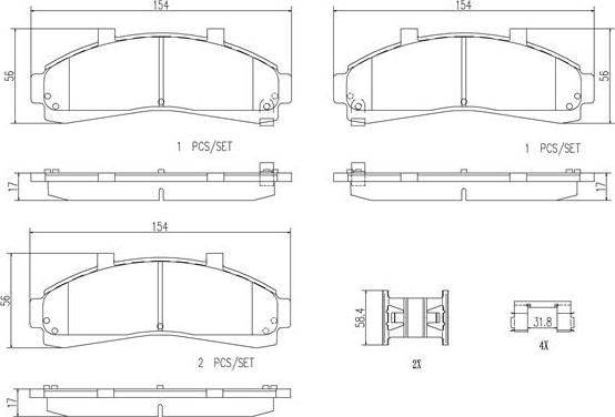 Brembo P24041N - Тормозные колодки, дисковые, комплект autospares.lv